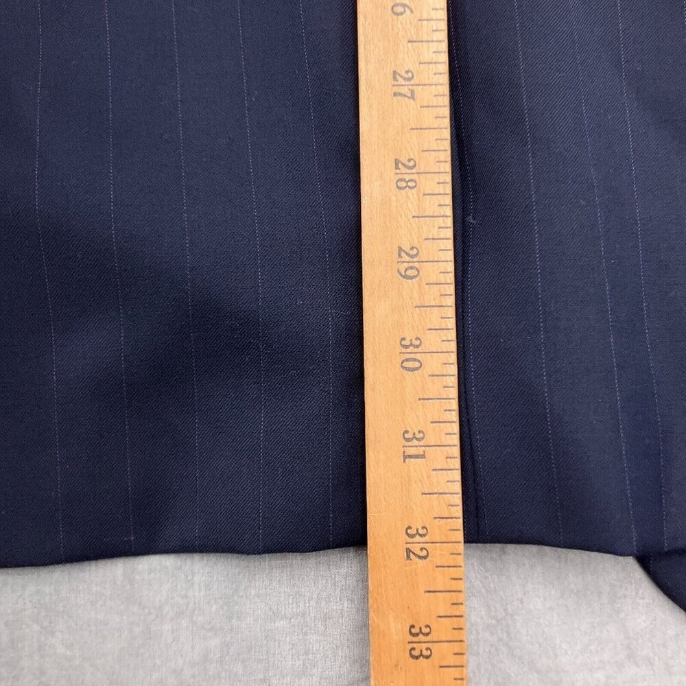 Coreliani Blazer Men 44 Blue Pinstripe Super 120s Merino Wool Classic Jacket - Picture 8 of 16